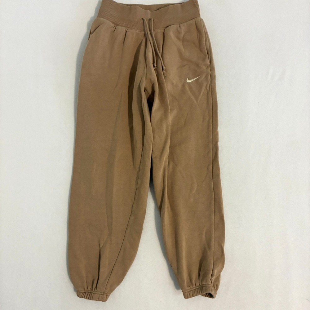Nike Jogger Pants Women's XS Tan Drawstring Activewear Athleisure Loungewear